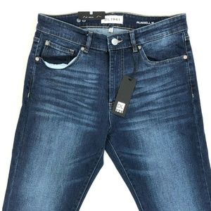 DL1961 Russell Slim Straight Jeans Acre Sz 33 x 34